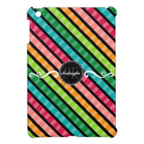 Sketchy Stripes Custom Monogram iPad Mini Case ipad mini cases