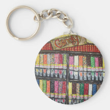 "Skewed Candy Store" Key Chains
