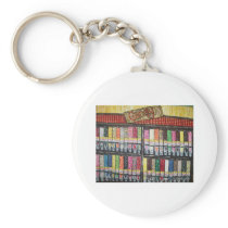 "Skewed Candy Store" keychains