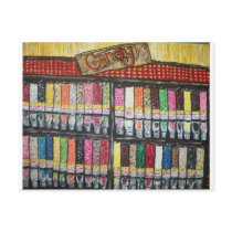 "Skewed Candy Store" postcards