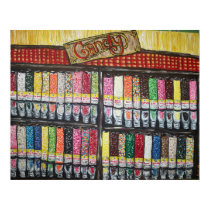 "Skewed Candy Store" posters
