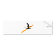 SKI ALL IN BUMPER STICKER