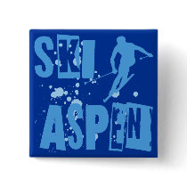 Ski Aspen Pinback Buttons