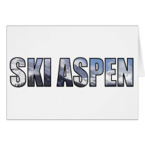 Ski Aspen Greeting Card