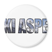 Ski Aspen Fridge Magnets