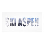 Ski Aspen Customized Photo Card