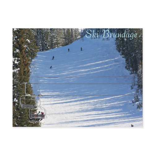 Ski Brundage, McCall, Idaho postcard
