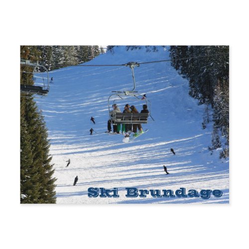 Ski Brundage postcard