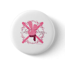 Ski Bunny buttons by Mall4MyLife Ski Bunny buttons