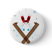 Ski Bunny buttons