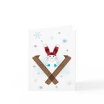 Ski Bunny cards