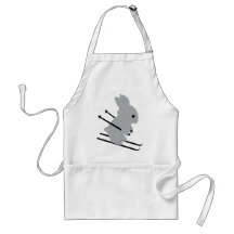 ski bunny icon apron