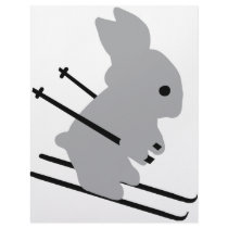 ski bunny icon letterhead