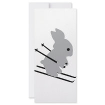 ski bunny icon rack cards