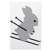 ski bunny icon stationery