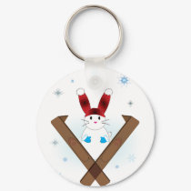Ski Bunny keychains