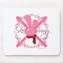 Ski Bunny mousepads by Mall4MyLife Ski Bunny mousepads