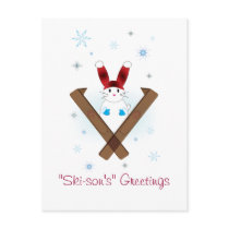 Ski Bunny postcards