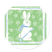 Ski Bunny stickers