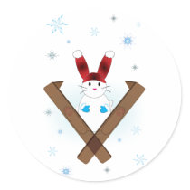 Ski Bunny stickers