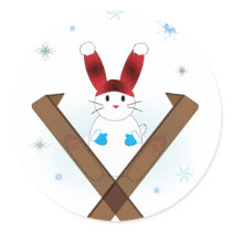 Ski Bunny stickers