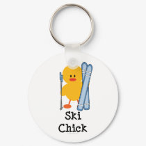 Ski Chick Key Chain keychains