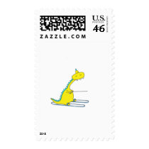ski dino stamps