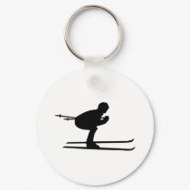Ski Downhill keychains