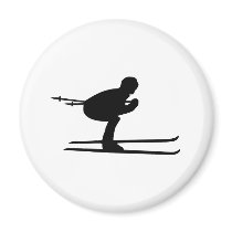 Ski Downhill magnets by Thinkdifferent Ski Downhill magnets