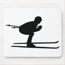 Ski Downhill mousepads by Thinkdifferent Ski Downhill mousepads