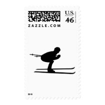 Ski Downhill postage by Thinkdifferent Ski Downhill postage