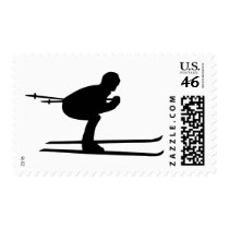 Ski Downhill Postage Stamps