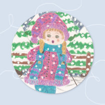 ski girl stickers by ArianeC ski girl stickers