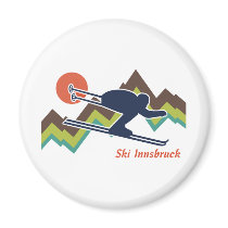 Ski Innsbruck Refrigerator Magnet