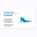 Ski Instructor Business Card business cards