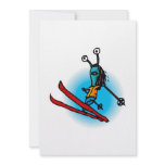 Ski Jump Alien Sister Custom Invitation
