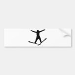 ski jump icon bumper sticker