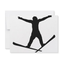 ski jump icon invitations