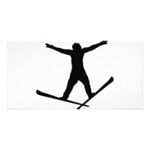 ski jump icon picture card