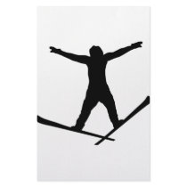 ski jump icon stationery