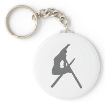 ski jump skier jumper key chain
