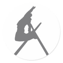 ski jump skier jumper stickers