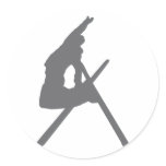 ski jump skier jumper stickers