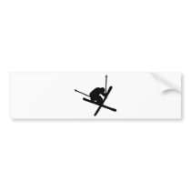 ski jump skiing bumper stickers by Tomaniac ski jump skiing bumper stickers