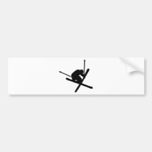 ski jump skiing bumper stickers