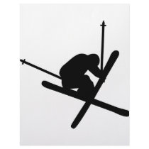 ski jump skiing letterhead