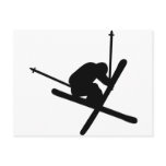ski jump skiing post card