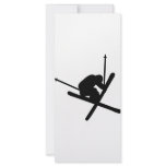 ski jump skiing personalized rack card