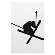 ski jump skiing stationery