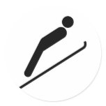 Ski Jump Stickers